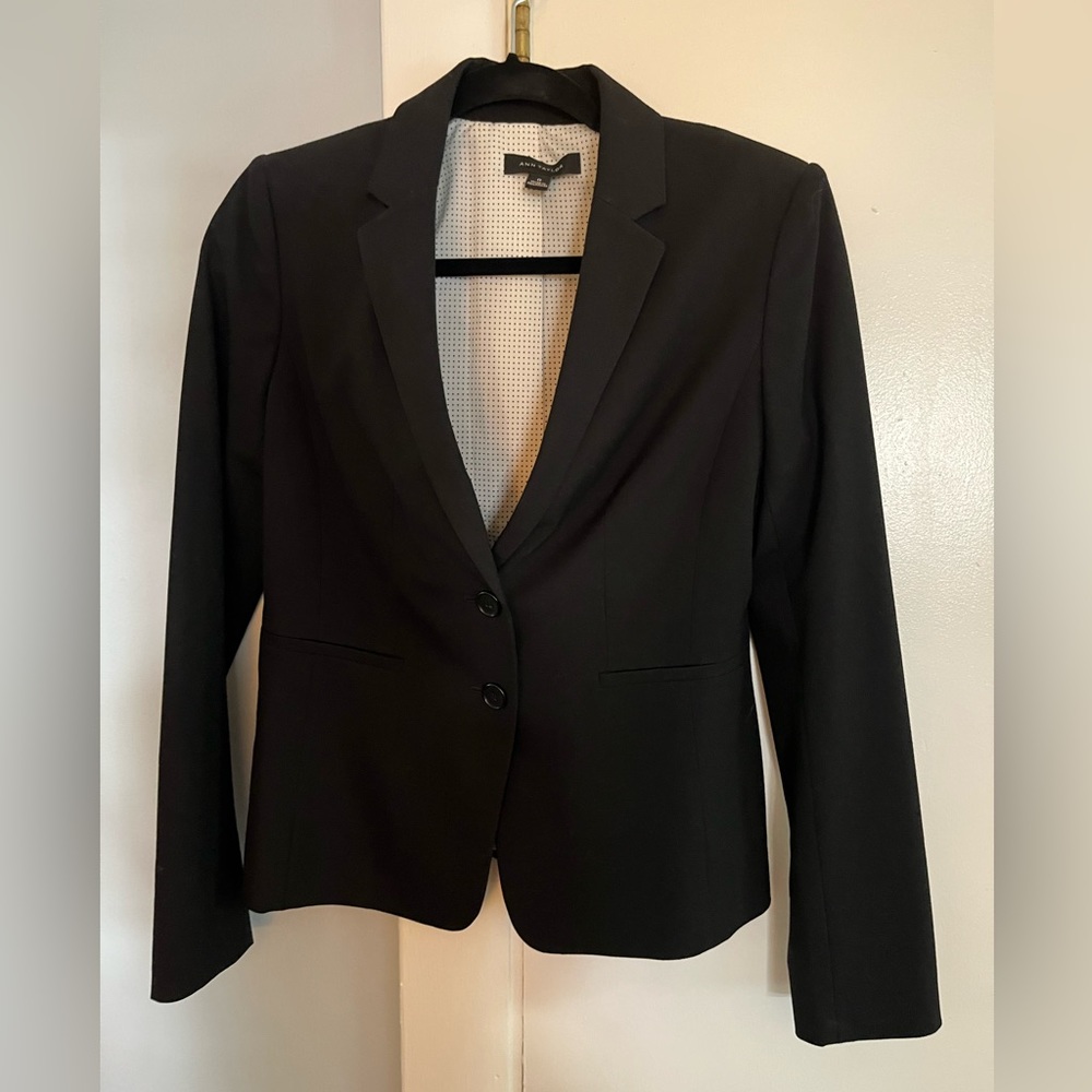 Ann Taylor black blazer size 0